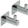 ADORA® håndklædekrog m/tap og plade krom 2 stk.