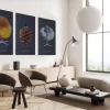 Akustikbillede Art-Acoustic svanen 60 x 120 cm - mørk grå