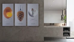 Akustikbillede Art-Acoustic ægget 60 x 120 cm - lys grå