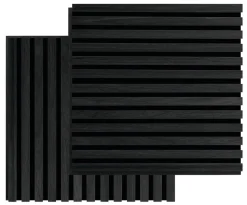 Akustikpanel Square black oak 22 × 520 × 520 mm 2-pk.