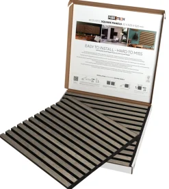 Akustikpanel Square grey oak 22 × 520 × 520 mm 2-pk.