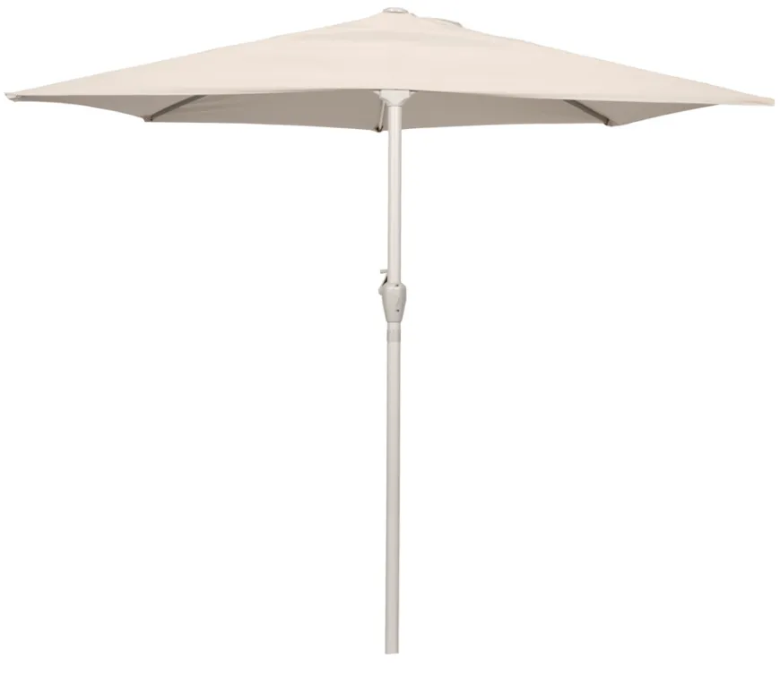Altanparasol m/krank sandgrå B270 x D135 x H234 cm