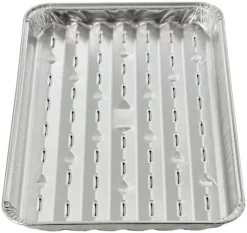 Alubakke med huller 34,2 x 22,8 cm 5 stk. - Grillexpert®