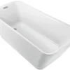 Badekar rektangulært fritstående L170 x B78 x H60 cm