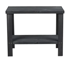 Bord m/hylde Georgia træ sort 90 x 45 x 74 cm