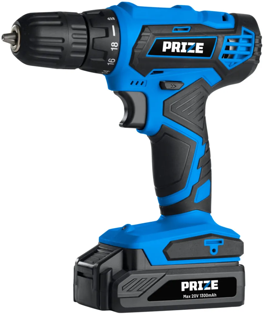 Bore-/skruemaskine akku 20 V 85 dele - PRIZE®