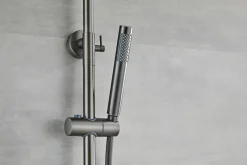 Brusesæt m/termostat Ø250 mm gunmetal