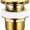 Bundventil pop-up 1 1/4" Ø66 mm børstet guld