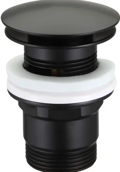 Bundventil pop-up 1 1/4" Ø66 mm sort