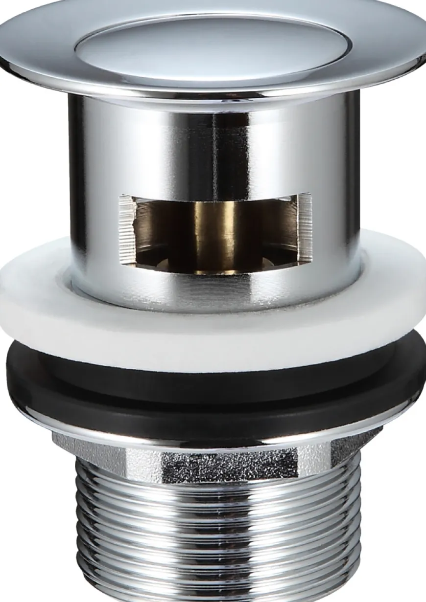 Bundventil pop-up prop 1 1/4" krom