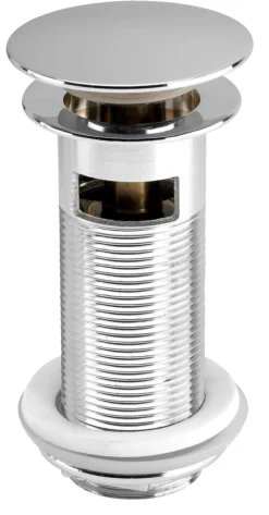 Bundventil Push pop-up 1 1/4" krom