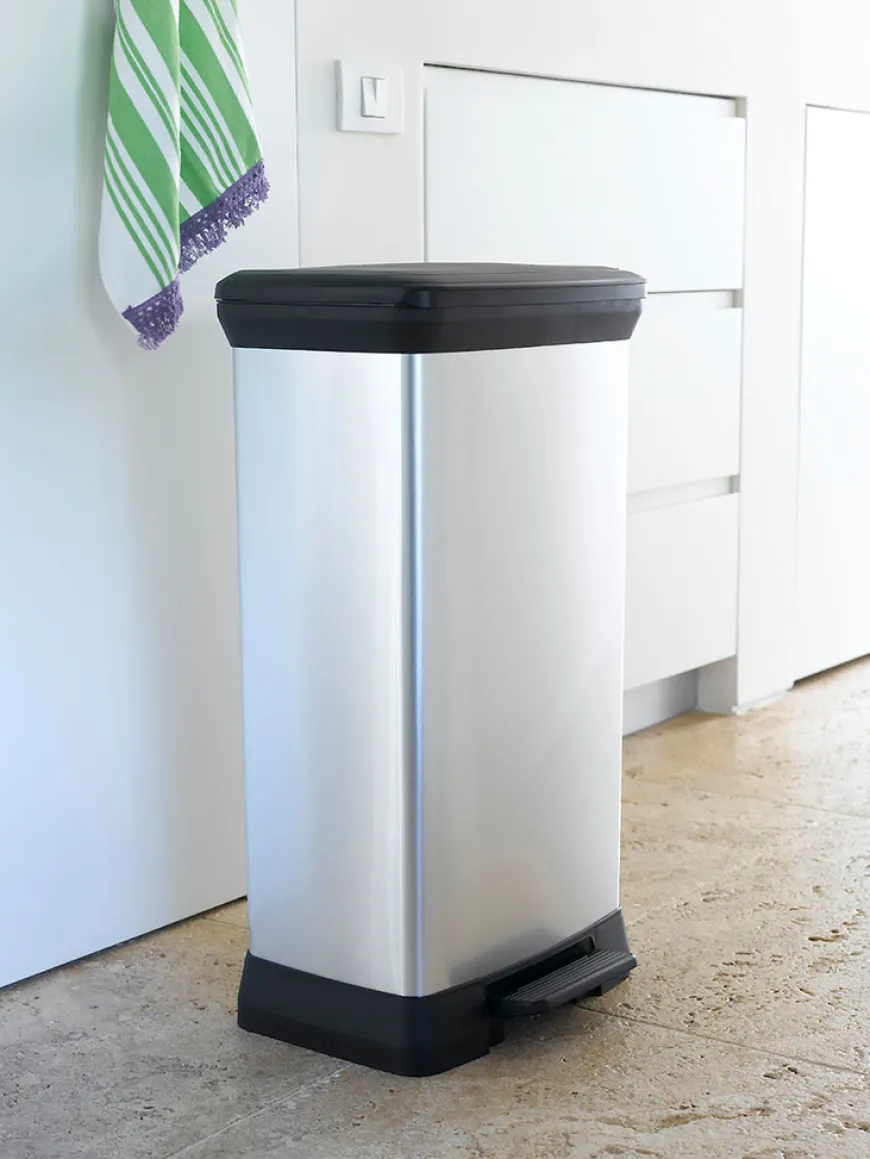 Curver pedalspand sølv 50 liter