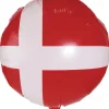Dannebrogsflag folieballon Ø 45 cm