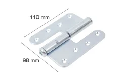 Dørhængsel venstre 110 mm 2 stk.