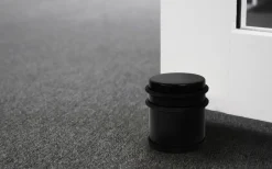 Dørstopper fritstående Ø62 x 75 mm matsort