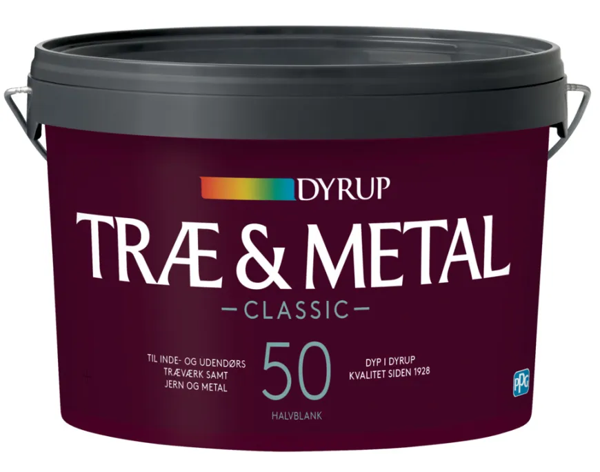 Dyrup Classic Træ & Metal 50 hvid 2,25 liter