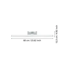 Eglo Pandella 1 væglampe krom/sølv 60 cm