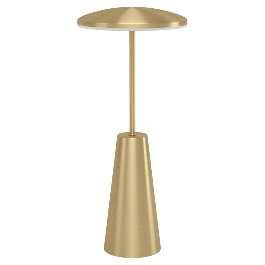 Eglo Piccola bordlampe genopladelig messingfinish
