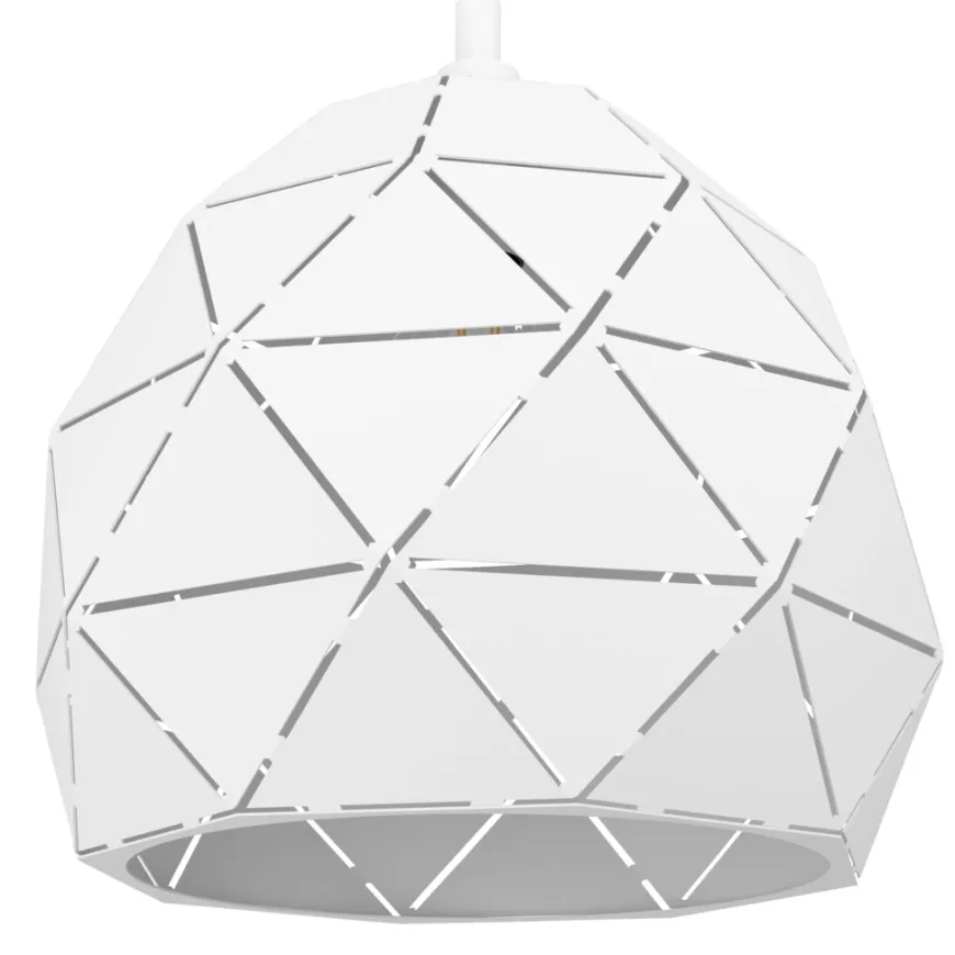 Eglo Roccaforte pendel hvid Ø40 cm