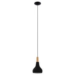 Eglo Sabinar pendel sort/brun Ø18 cm