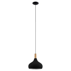 Eglo Sabinar pendel sort/brun Ø28 cm