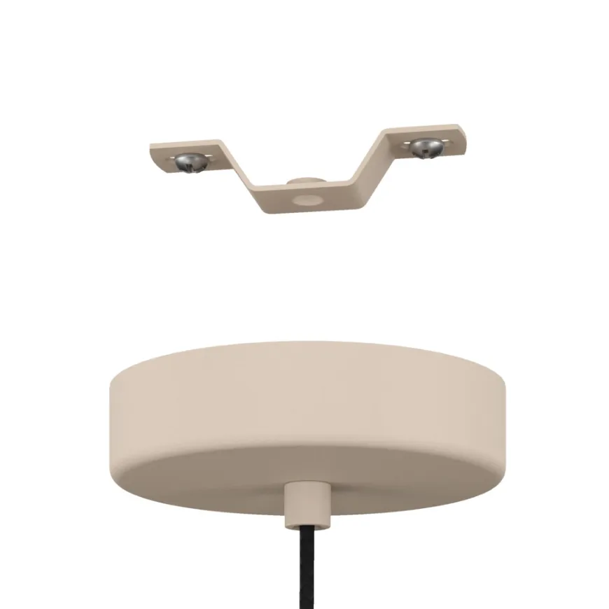 Eglo Valdiola pendel sand/børstet messingfinish Ø36 cm