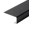 Endekant til facadebeklædning sort