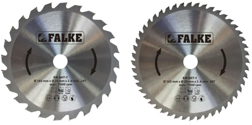 Falke® rundsavsklingesæt Ø165 mm 2 stk.