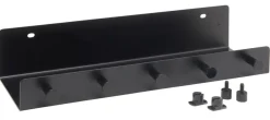 FibroTech hylde m/kroge 32 x 10,2 cm - sort