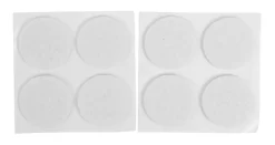 Filtpuder selvklæbende Ø28 mm hvid - 8 stk.