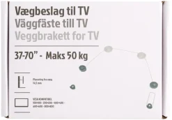 Fladskærmsbeslag ultra slim 37-70"