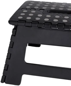 Foldbar skammel sort 32 x 25 x 22 cm