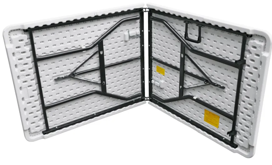 Foldebord stål/plast 180 x 75 cm hvid