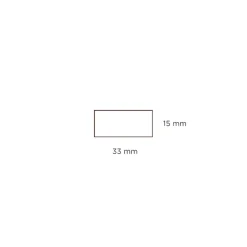 Forrammeliste fyr - 15 x 33 x 3000 mm