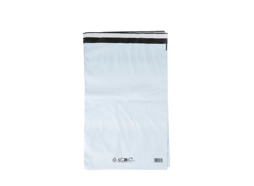 Forsendelsespose sort plast 40 x 60 cm