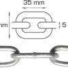 Galvaniseret kæde langleddet Ø5 mm x 2 meter