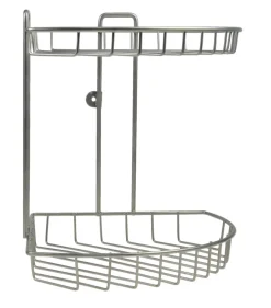 GEYSER® trådhylde hjørne dobbelt mat satin
