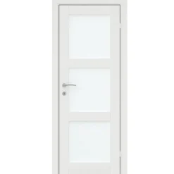 Glasdør Fashion 3 hvidmalet 82,5 x 204 cm