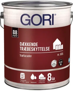 GORI 605 dækkende træbeskyttelse renhvid 5 liter