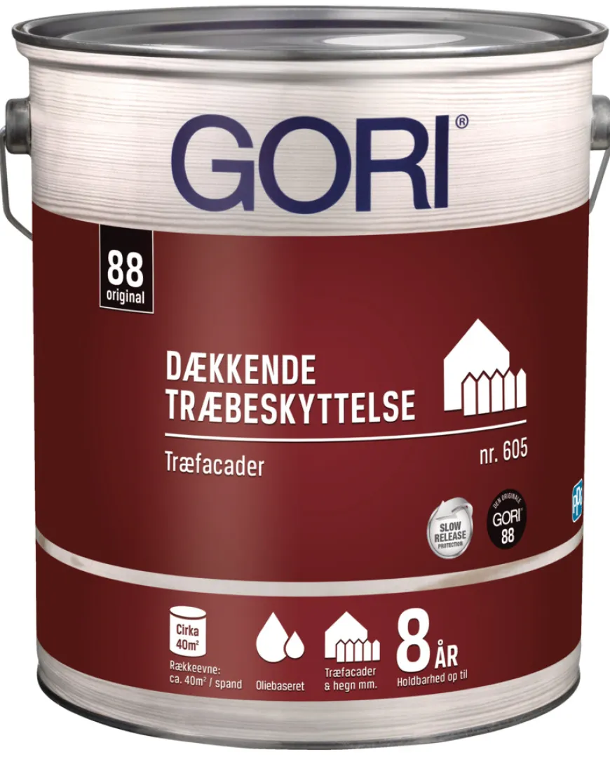GORI 605 dækkende træbeskyttelse stengrå 5 liter