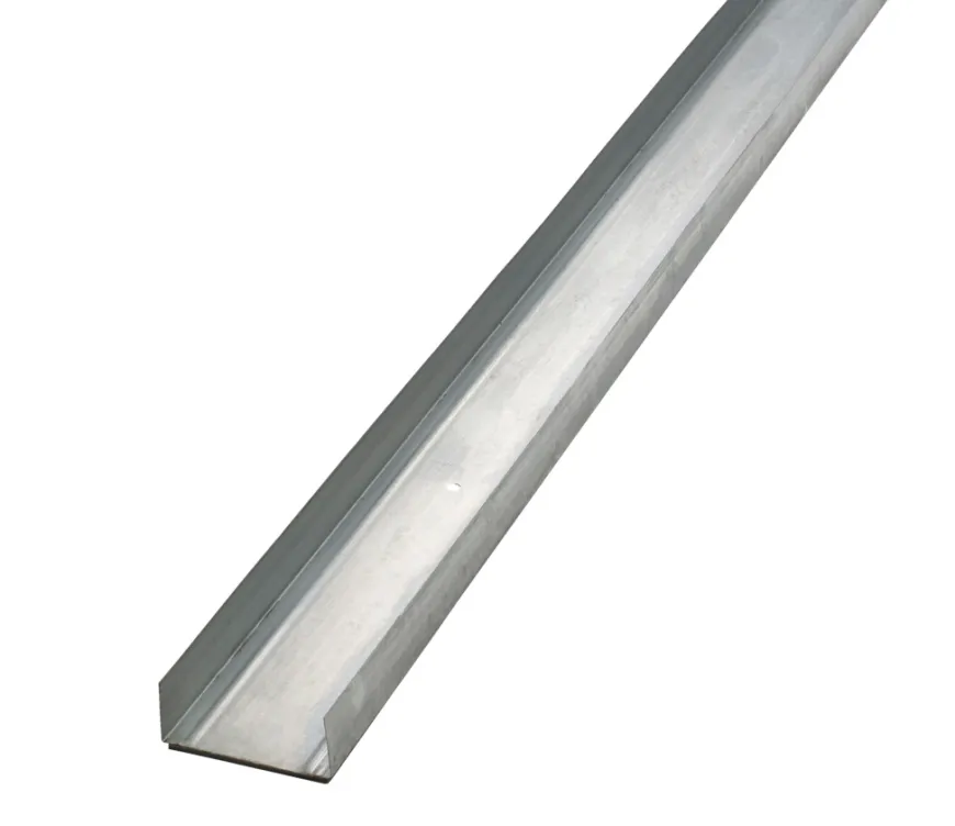 Gulv- og loftskinne med foam, U-profil 95 mm