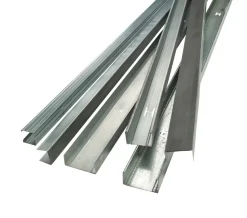 Gulv- og loftskinne med foam, U-profil 70 mm