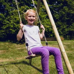 Gyngesæde træ m/reb 40 cm - Nordic play