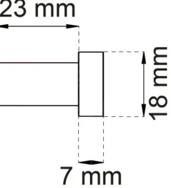 Habo krog sort stål Ø18 mm