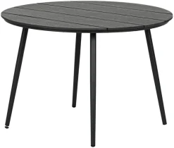 Havebord Madrid sort Ø110 cm - Sunlife®