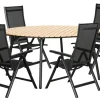 Havebord Nebraska stål/nonwood Ø150 cm - Sunlife®