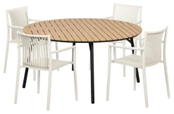 Havebord Nebraska stål/nonwood Ø150 cm - Sunlife®