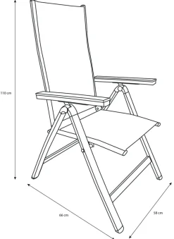 Havestol Kingston 6 positioner sort - Sunlife®