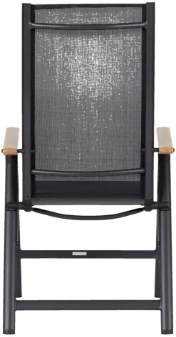 Havestol 7 positioner sort/teak - Outfit