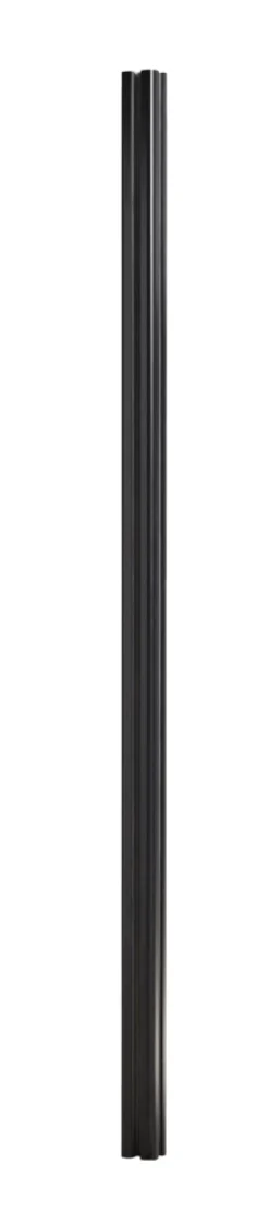 Hegnsstolpe panelhegn sort aluminium H230 cm